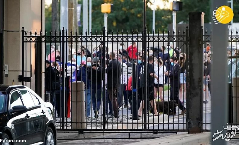 گزارش تصویری دعا برای بهبودی حال دونالد ترامپ